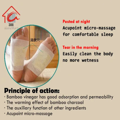 100% Merbal & Gentle Ingredient Detox Foot Pads (BUY 1 GET 1 FREE )